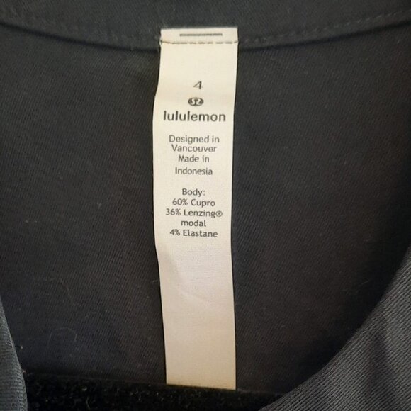 Lululemon Perfectly Poised Jumpsuit Black /Navy - size 4 - Picture 2 of 7